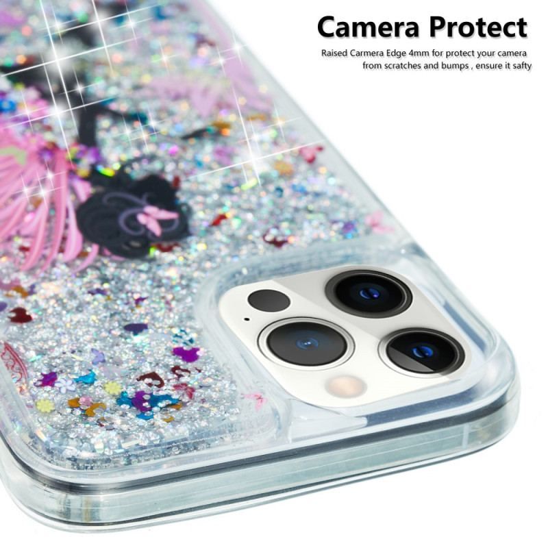 Coque iPhone 15 Pro Paillettes Fée