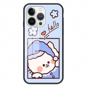 Coque iPhone 15 Pro Verre Trempé Blue Cat