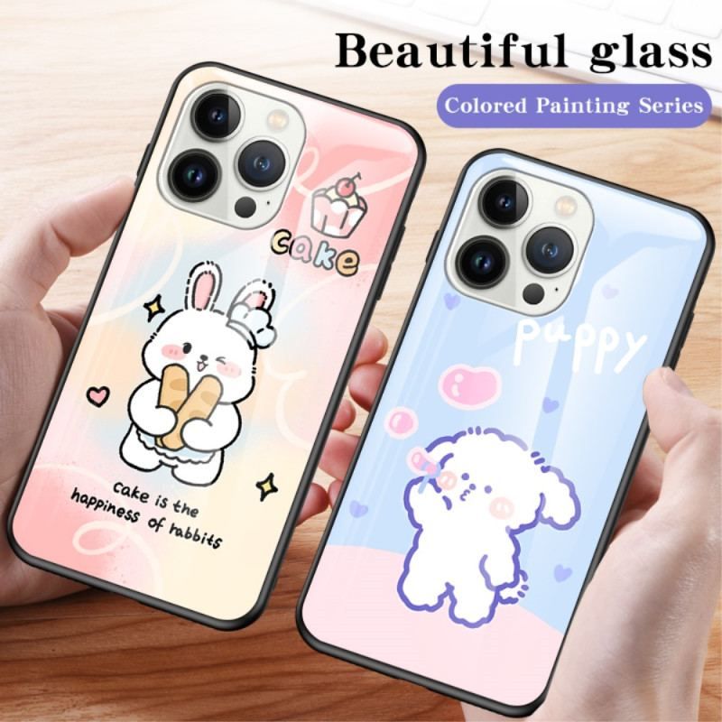 Coque iPhone 15 Pro Verre Trempé Happy Rabbit