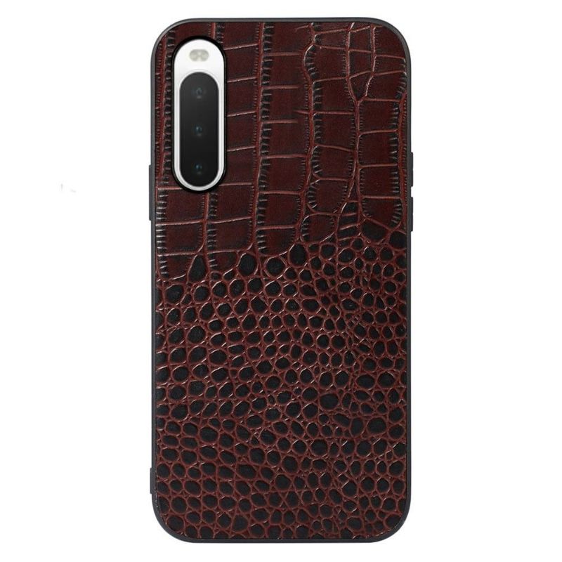 Coque Sony Xperia 10 IV Colette Cuir Effet Croco