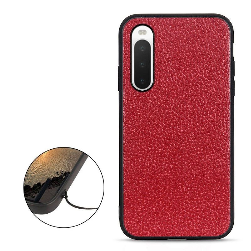 Coque Sony Xperia 10 IV Cuir Grainé