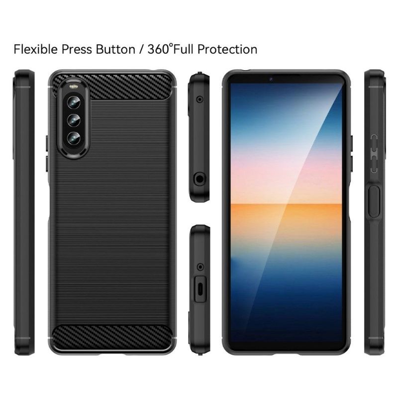 Coque Sony Xperia 10 IV effet brossé silicone