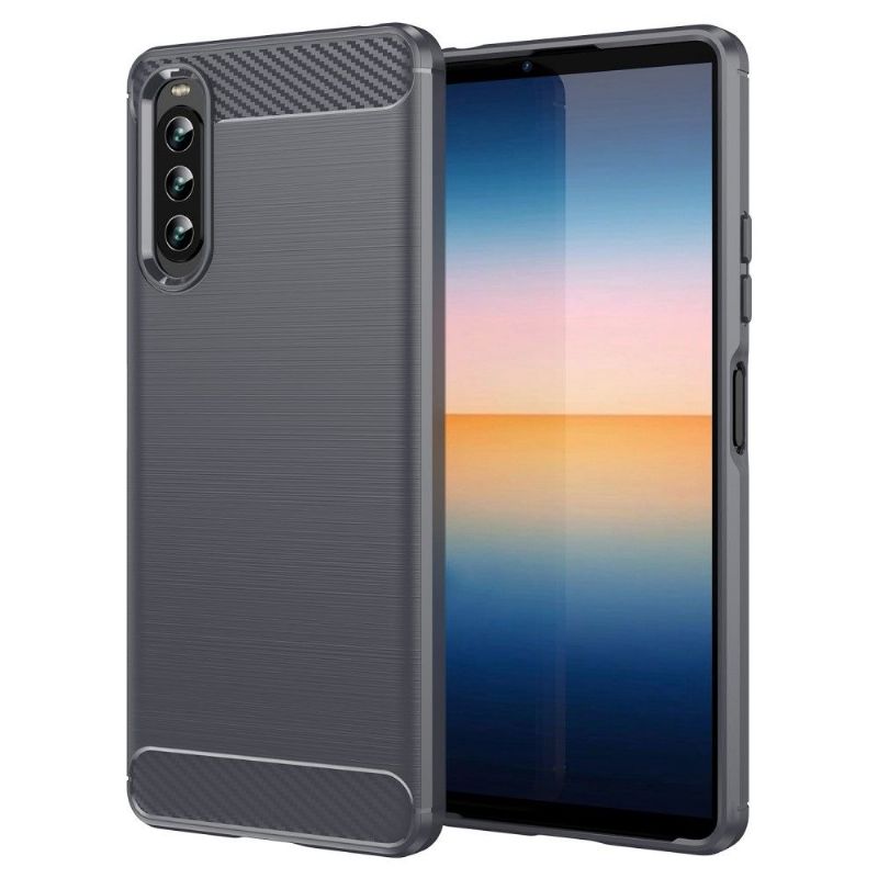 Coque Sony Xperia 10 IV effet brossé silicone