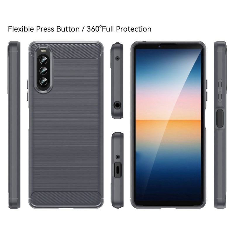 Coque Sony Xperia 10 IV effet brossé silicone