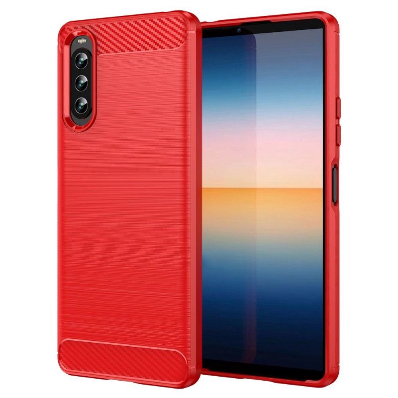 Coque Sony Xperia 10 IV effet brossé silicone