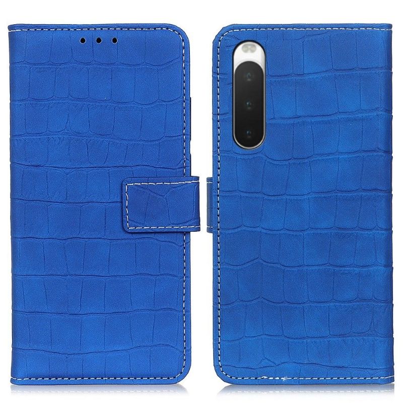 Housse Sony Xperia 10 IV Aspect Croco coutures