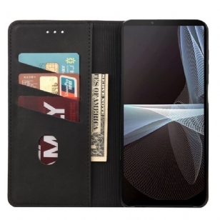 Housse Sony Xperia 10 IV Business Folio simili cuir