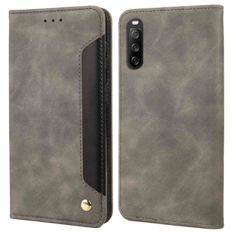 Housse Sony Xperia 10 IV Business Folio simili cuir