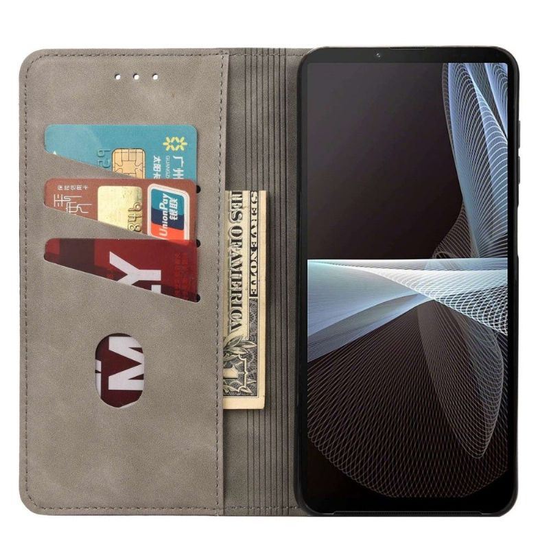 Housse Sony Xperia 10 IV Business Folio simili cuir