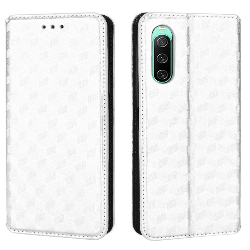 Housse Sony Xperia 10 IV flip cover design géométrie