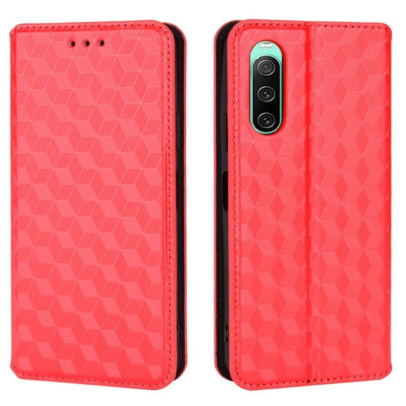 Housse Sony Xperia 10 IV flip cover design géométrie