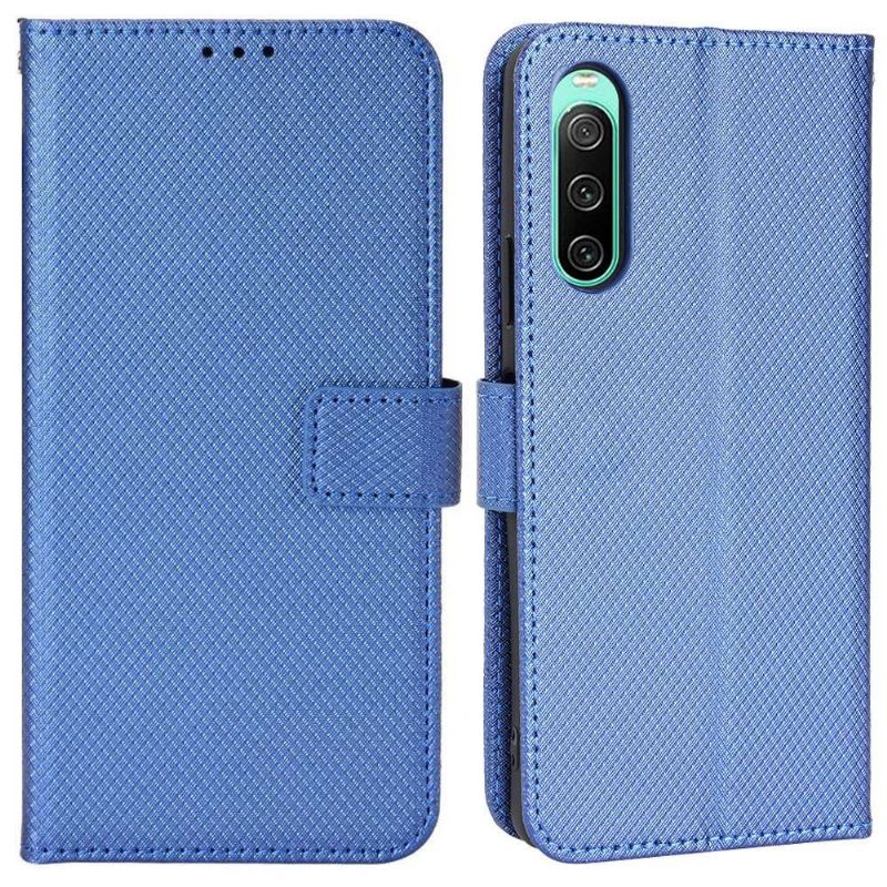 Housse Sony Xperia 10 IV LUCINDA Rabat Porte-Cartes