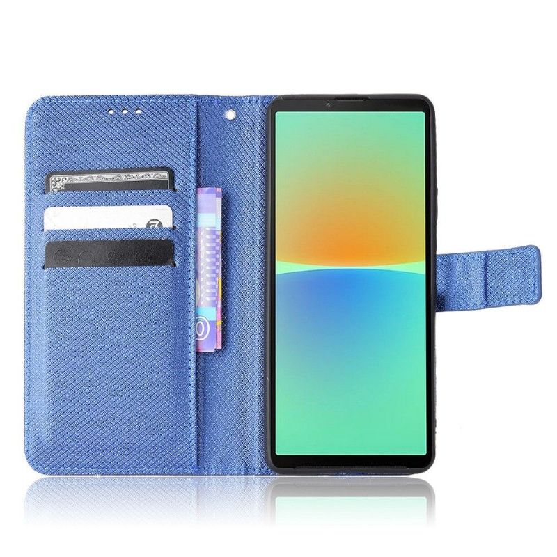 Housse Sony Xperia 10 IV LUCINDA Rabat Porte-Cartes