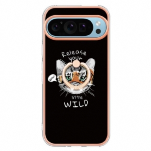 Coque Google Pixel 9 / Pixel 9 Pro Anneau-Support Chat / Tigre