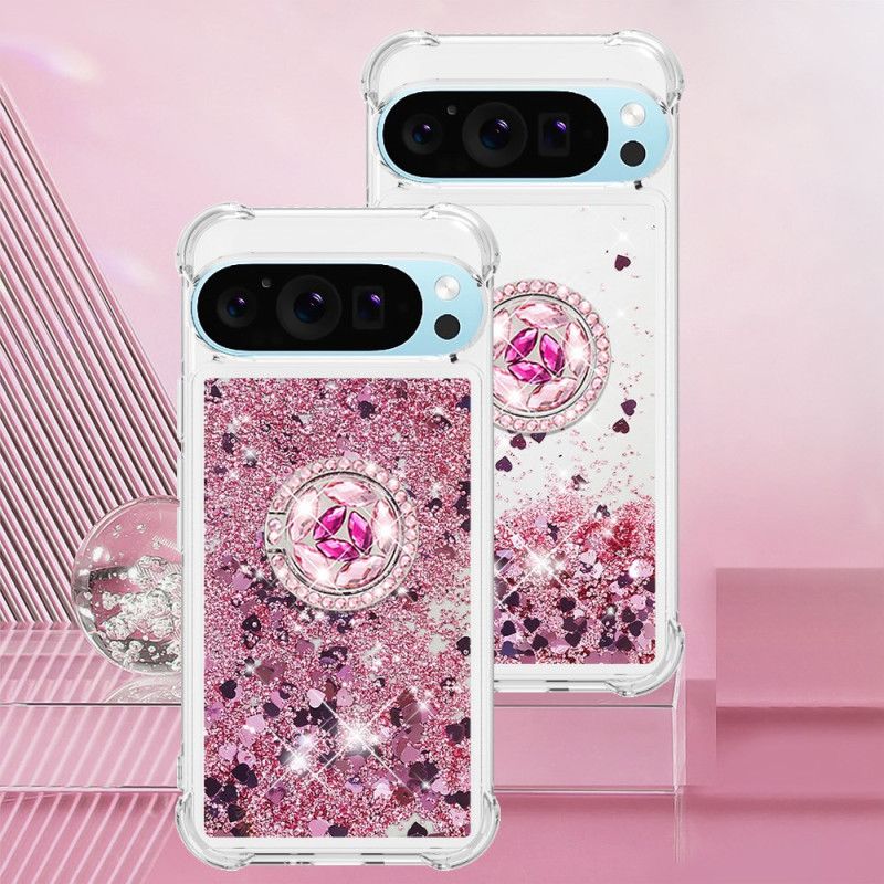 Coque Google Pixel 9 / Pixel 9 Pro Anneau-Support Paillettes