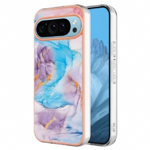 Coque Google Pixel 9 / Pixel 9 Pro Marbre Bleu