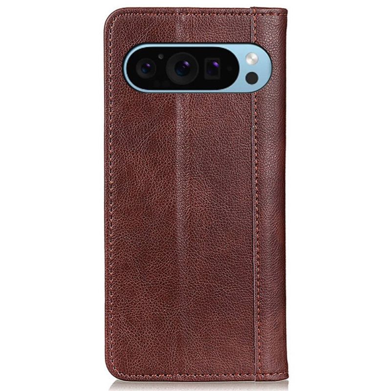 Flip Cover Google Pixel 9 / Pixel 9 Pro Cuir Fendu