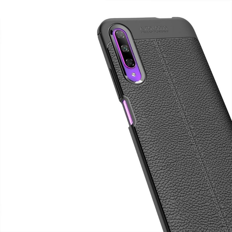 Coque Honor 9X Pro Gel Finition Simili Cuir