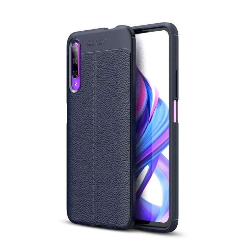 Coque Honor 9X Pro Gel Finition Simili Cuir