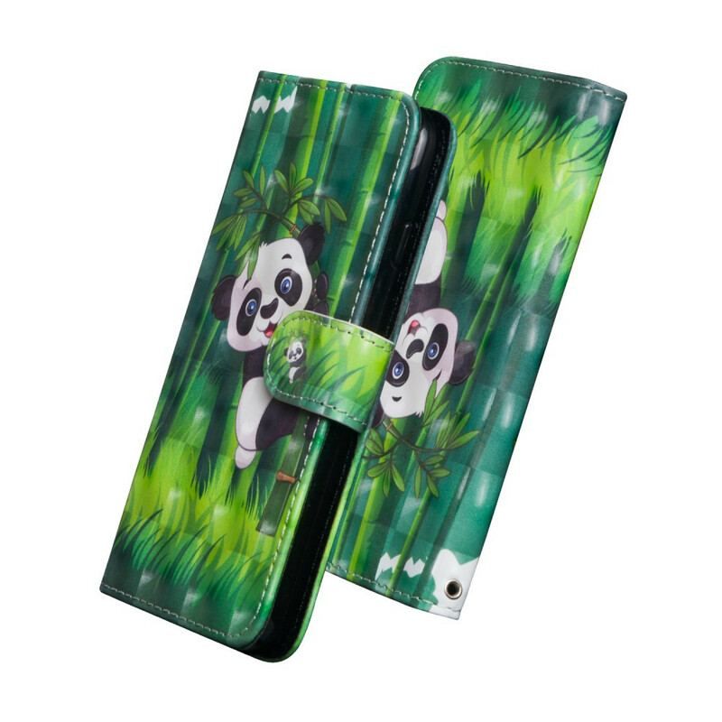 Housse Realme C11 Panda et Bambou