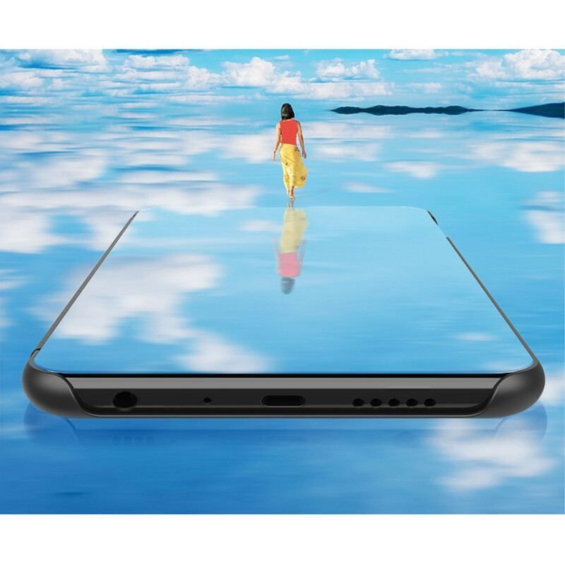 View Cover Realme C11 Miroir et Simili Cuir