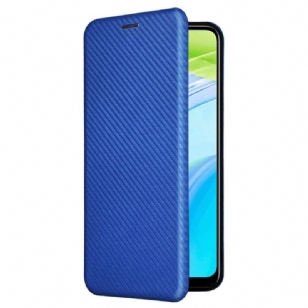 Flip Cover Realme C30 Fibre Carbone à Anneau-Support