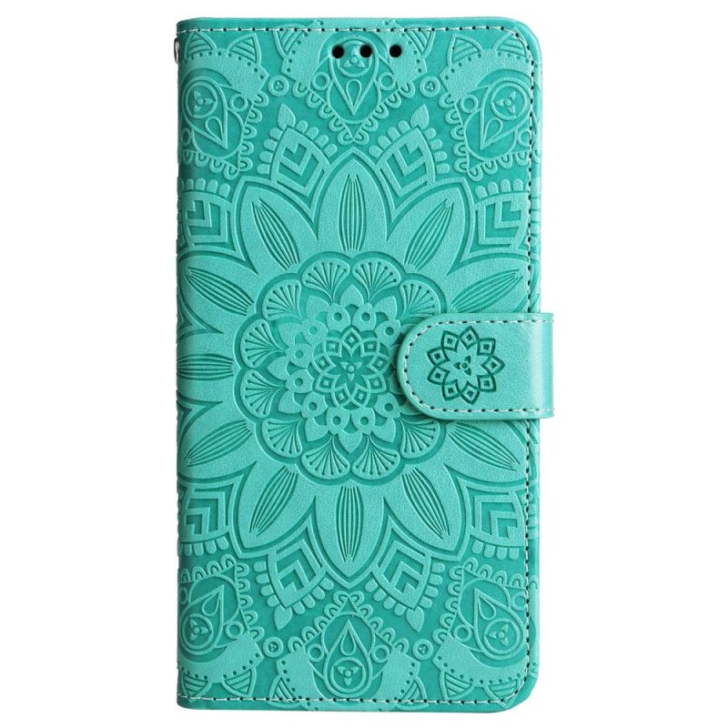 Housse Samsung Galaxy M55 5G Mandala avec Lanière