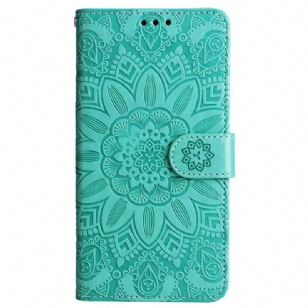 Housse Samsung Galaxy M55 5G Mandala avec Lanière