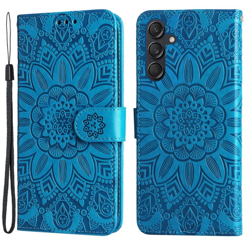 Housse Samsung Galaxy M55 5G Mandala avec Lanière