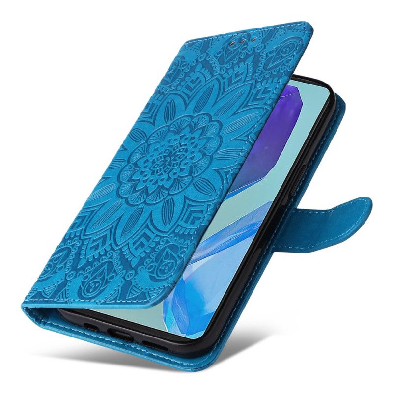 Housse Samsung Galaxy M55 5G Mandala avec Lanière