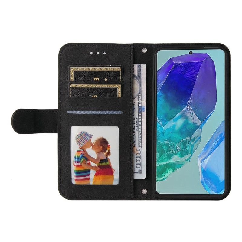 Housse Samsung Galaxy M55 5G Rivet et Lanière