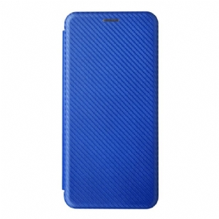 Flip Cover Vivo Y35 / Y22s Fibre Carbone