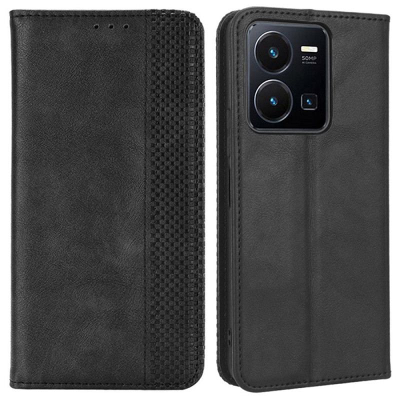 Flip Cover Vivo Y35 / Y22s Simili Cuir Stylé