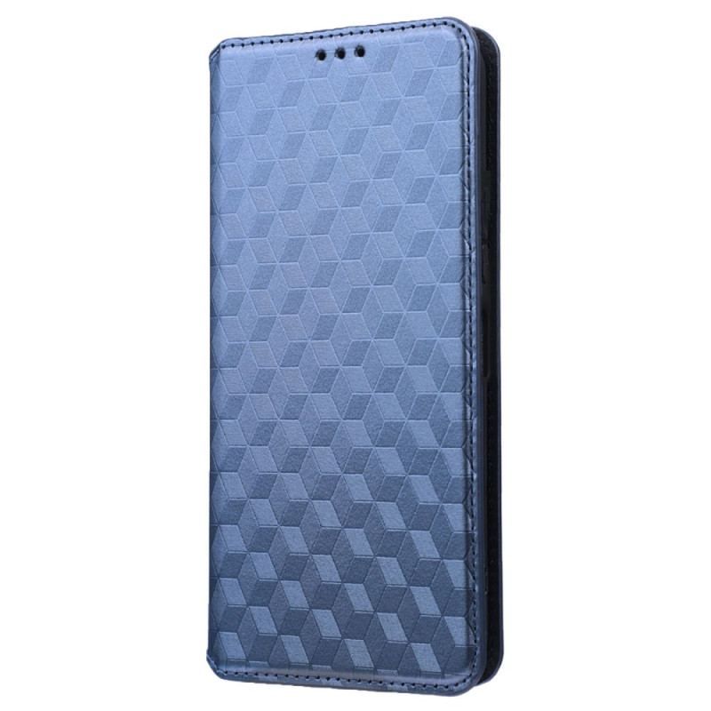 Flip Cover Vivo Y35 / Y22s Texture 3D