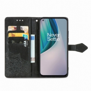 Housse OnePlus Nord N10 5G Mandala relief en simili cuir