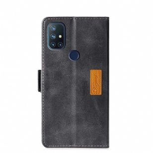 Housse OnePlus Nord N10 Keyunfei simili cuir bicolore