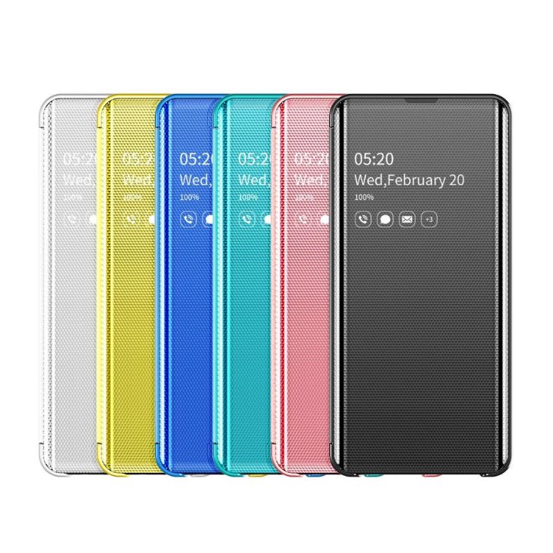 Samsung Galaxy Note 10 Plus - Coque avec rabat effet miroir