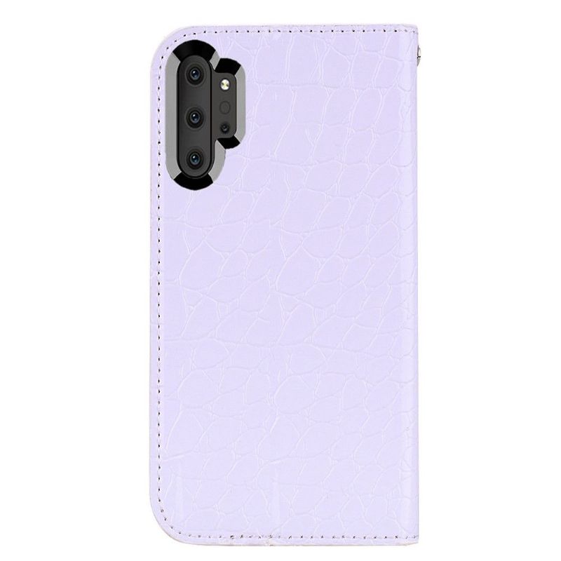 Samsung Galaxy Note 10 Plus - Housse luxury paillettes et effet croco