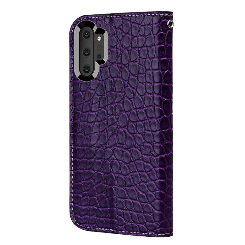 Samsung Galaxy Note 10 Plus - Housse luxury paillettes et effet croco