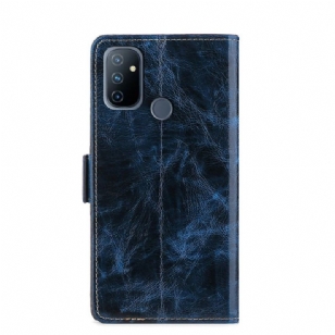 Housse folio OnePlus Nord N100 porte-cartes effet cuir