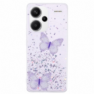 Coque Xiaomi Redmi Note 13 Pro Plus 5G Papillons Paillettes