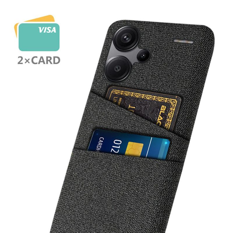 Coque Xiaomi Redmi Note 13 Pro Plus 5G Tissu Porte-Cartes