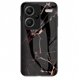 Coque Xiaomi Redmi Note 13 Pro Plus 5G Verre Trempé Marbre Noir et Doré