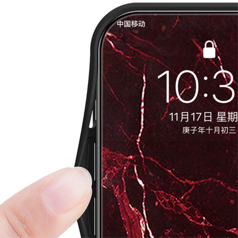 Coque Xiaomi Redmi Note 13 Pro Plus 5G Verre Trempé Marbre Rouge