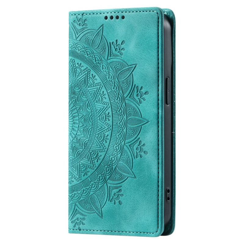 Flip Cover Xiaomi Redmi Note 13 Pro Plus 5G Effet Daim Mandala