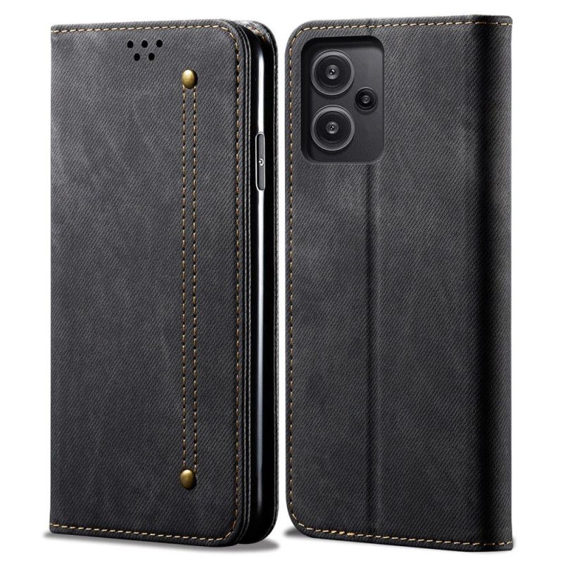 Flip Cover Xiaomi Redmi Note 13 Pro Plus 5G Tissu Jeans