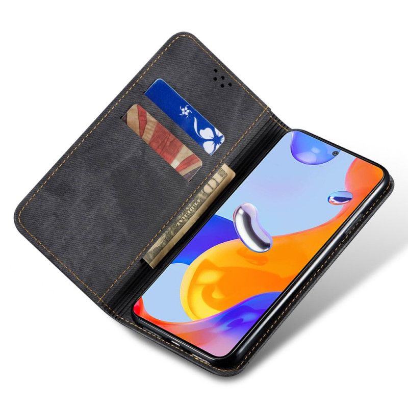 Flip Cover Xiaomi Redmi Note 13 Pro Plus 5G Tissu Jeans