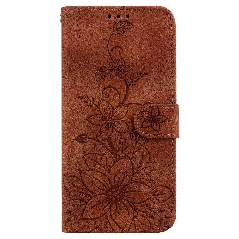 Housse Xiaomi Redmi Note 13 Pro Plus 5G Motif Floral à Lanière