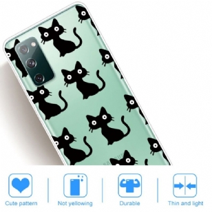 Coque Samsung Galaxy S20 FE chats noirs