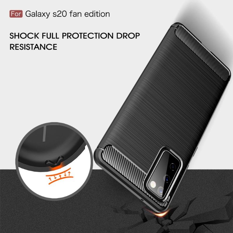 Coque Samsung Galaxy S20 FE Flexible Effet Brossé